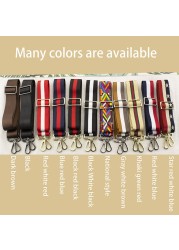 BAMADER Bags Nylon Colorful Adjustable Strap Embroidered Rainbow Handbag Belts Accessories Shoulder Crossbody Women Bag Straps