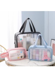 1PC PVC Women Cosmetic Bag Large Capacity Makeup Bag Waterproof Transparent Cosmetic Organizer Storage Bag Clear Cosmetic Bag