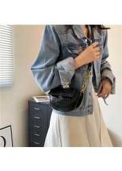 Elegant Bags For Women Classic Ladies Shoulder Bag Chains Messenger Package Designer Pu Leather Crocodile Leather Crossbody Vintage Package