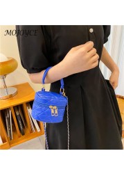 Female Diamond Lattice Chain Messenger Bag Casual PU Leather Crossbody Bags Small Shopping Bags For Women Gifts