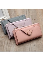 Long Wallet Women Purses Fashion Korean Version Coin Purse Card Holder Purse Female Clutch Money Bag PU Leather Wallets Portfel