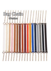 120cm Bag Chain Replacement Metal Chain PU Leather Bag Straps DIY Handbag Handles Shoulder Straps Accessories Bag Handles