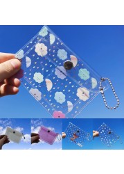 Fashion Transparent Waterproof PVC Women Card Case Business Card Holder Men Card Bag ID Card Small Wallet Girls Coin Purse