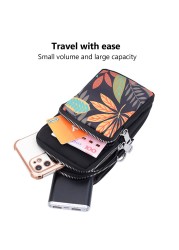 Women Girls Crossbody Phone Bags Wallet Mobile Phone Purse Small Shoulder Bag Wristlet Travel Bags Passport Neck Pouch Bag