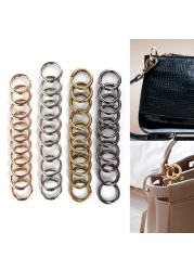 10pcs New High Quality Metal Women Mens Bag Accessories Rings Hook Key Chain Bag Bolsos With Asa Bag Belt