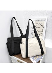 Women Shoulder Bag Simple Handbags Fashion Female Large Capacity Nylon Shopping Casual Travel Bags Zipper Tote Designer Handbags