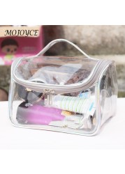 Net red transparent simple waterproof large capacity fitness wash bath bag cosmetic bag summer beach bags trend for women 2022