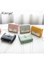 Xierya Fashion Small Square Box One Shoulder Messenger Bag Coin Purse New Fashion Women Bag Single Shoulder Clutch Bag