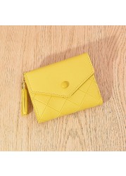 Casual Business Card Holder PU Leather Small Card Holder With Zipper Valentine's Day Gift For Boyfriend