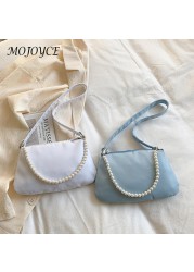 Solid color crescent shape shoulder bag elegant women's large casual small handbag leisure purse bag for women