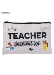 Female cosmetic Toiletry Bag Teacher Appreciation Gifts Teacher Makeup Bag Fashion Cosmetic Pouch Pencil Bag Printing Swanky Bag