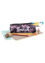 Women Retro Flower Print Cosmetic Bag Makeup Bag Kids School Pencil Bag Small Shower Pouch Organizer Bag