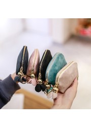 Mini Wallet Men's Wallet Women's PU Leather Zipper Coin Purse Vintage Female Short Money Bag Card Holder Women Clutch