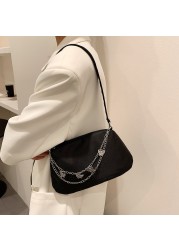 Fashion Women Zipper Crescent Shoulder Bags Casual Zipper Messenger Bag for Ladies Outdoor Shopping