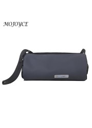 Nylon Cylinder Casual Crossbody Bags Men Women Large Capacity Shoulder Bag for Women Girls Birthday Party Gift