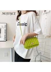 Fashion Diamond Lattice PU Leather Women Shoulder Crossbody Bags Flap Metal Lock For Women Fashionable Decoration