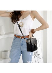 2022 luxury designer high quality leather ladies shoulder bag solid color new designer women mobile phone bags messenger bags