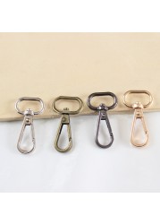 5 قطعة حقيبة حزام من المعدن مشبك قطب الزناد مشبك قفل مشبك دوار المفاجئة هوك كليب Keychain بها بنفسك المفاتيح حلقة كيرينغ الحرفية حقيبة أجزاء الأجهزة