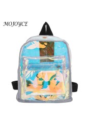 1PC Fashion Backpack Transparent PVC Cute Kids School Bag For Girls Student Bookbag Summer Beach Streetwear Bag