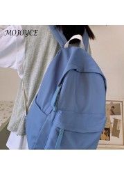 Portable Canvas Color College Bag School Bag For Teenage Girls Travel Camping Outdoor Bags