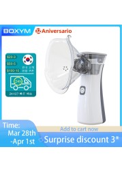 BOXYM Mini Portable Nebulizer Handheld Inhaler Nebulizer For Children Adult Atomizer Nebulizer Medical Equipment Asthma