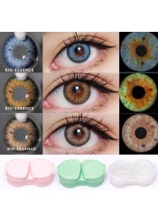 New 2021 1 Pair Colored Eye Contact Lenses Natural Brown Lens Monet Lens Blue Lens Gray Eyes Fashion Contact Lenses