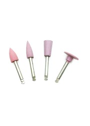 4pcs Combination RA Grinding Heads Dental Polishing Teeth Polishing Tool for Low Speed ​​Teeth Polishing Machine Whitening Product