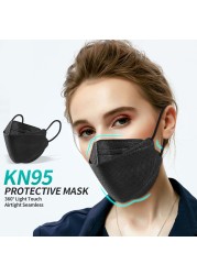 FFP2 Mascarillas إسبانيا 10-100 قطعة FPP2 قناع السمك KN 95 4 طبقات الأسماك FP2 أقنعة الوجه الملونة ffp2fan الكورية KN95 قناع الكبار