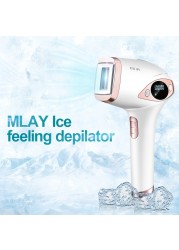 MLAY T4 Removal Machine IPL Laser Hair Removal Epilator Lady Mini Shaver Portable Body Facial Hair Removal Machine for Women Men