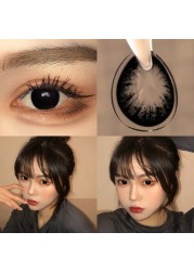 Myopia Degree Contact Lens Big Black Eyes Colored Contact Lenses Prescription Contact Lenses Natural Cosmetics Dioptra Eye Yearly Use 2pcs/pair