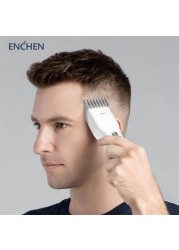 Original ENCHEN Hair Trimmer for Men Kids Cordless USB Rechargeable Electric Hair Clipper Cutter Machine with Adjustable Comb