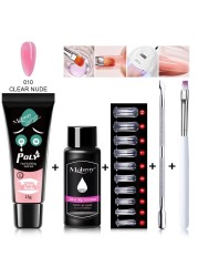 Mobray 5/2pcs Set Poly Nail Gel Extension Polygels Set Manicure Acrylic Gel Varnish Set 15ml Polygels Poly Nail Kit Nail Set