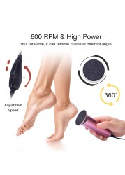 Electric Pedicure Tools Foot Care File Leg Heels Remove Dead Skin Callus Remover Feet Care Clean Machine And Emery Replacement