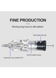 60 قطعة مزيج حجم الوشم خرطوشة إبر 3RL 5RL 7RL 9RL 5RS 7RS 9RS 5M1 7M1 9M1 7RM 9RM جولة اينر شادر خرطوشة إبر
