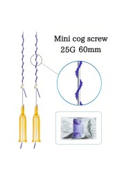 Mini Cog Screw 25g 10pcs/bag Hilos Tensores Faciales Ultra V Lift Barbed 38/60mm Pdo Thread for Face Lift Skin Care