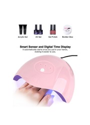 36W UV LED Nail Dryer Lamp Nails Lamp 12 LEDs Light Curing All Gels With Sensor Usb Charge 60/90/120s Nail Art Manicure Tool