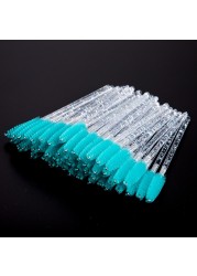 50pcs/pack New Good Quality Disposable Eyelash Brush Eye Lash Makeup Brushes Small Mascara Wands Brush Eyelash Extension Tool