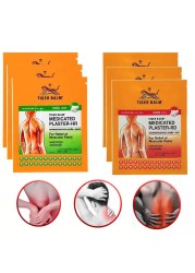 6pcs Red Tiger Balm Patch Shoulder Muscle Pain Arthritis Medical Plasters Back Neck Waist Pain Stiff Pain Relief