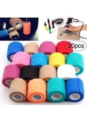 1/6/10/20pcs Tattoo Bandage Disposable Sports Wrap Tape Self-adhesive Elastic Bandage Tape Permanent Tattoo Make Up Accessories