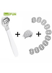 New Peach Wood Foot Skin Shaver Corn Cuticle Cutter Remover Rasp Pedicure File Foot Callus 10 Blades Foot Care Tool