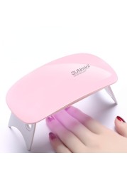 Nail Lamp 6W Mini Nail Dryer White Pink Uv LED Lamp Portable Usb Interface Very Convenient For Home Use