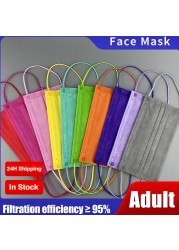 Colorful Disposable Face Mask 10-200pcs Mascherine cherurgiche Black Mascarillas quiurgicas Homeopathic Masque cherurgical