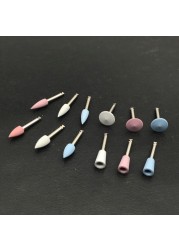 12pcs/lot Dental Silicone Grinding Heads Dental Polisher for Low Speed ​​Polishing Machine Dental Lab Dental Tools