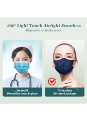 3D mask kn95fan ffp2 mascarillas Morandi fpp2 masks KN95 certificate face mask 4 layers security protection mask KN 95 ffp2masque