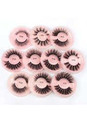 Wholesale Eyelashes 4/20/50/100pcs 3D Mink Lashes Natural False Eyelashes Reusable Messy False Eyelashes In Bulk Cilios Makeup