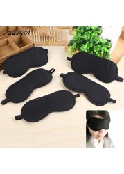 Portable Soft Eye Mask Black Fast Sleep Eye Cover Shade Patch Masks Women Men Blindfold Travel Sleeper