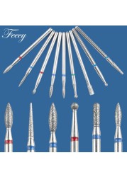 7/8/10pcs Diamond Nail Drill Bits Set Milling Cutter Manicure All About Nail Machine Bits Kits Nail Files Decorations