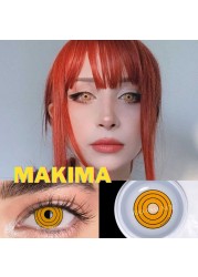 Bio-Essence 1 Pair Cosplay Colored Contact Lenses For Eyes Anime Accessory Anime Makima Lens Chainsaw Lenses Man Lenses