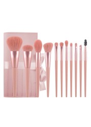 Zoreya 11 Makeup Brushes Set Eyeshadow Eyebrow Brush Beauty Make Up Blending Tools Concealer Cosmetic Tool