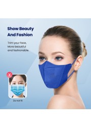 10-100pcs KN95 Masks Mascarillas Colores ffp2fan face mask FPP2 approved masque FFP 2 Mascarilla FPP2 homology ada 4 ply adult